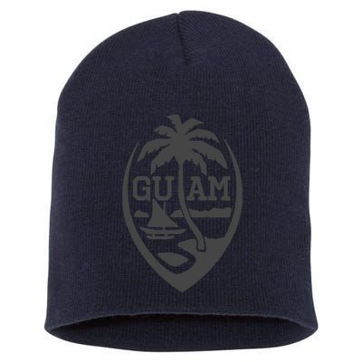 Guam Flag Seal | USA Guamanian Chamorro Gifts Hoodie Short Acrylic Beanie