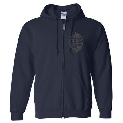 Guam Flag Seal | USA Guamanian Chamorro Gifts Hoodie Full Zip Hoodie