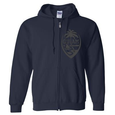 Guam Flag Seal | USA Guamanian Chamorro Gifts Hoodie Full Zip Hoodie