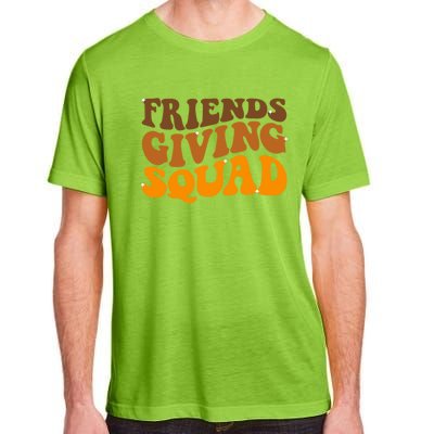 Groovy Friendsgiving Squad Funny Thanksgiving Adult ChromaSoft Performance T-Shirt