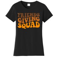 Groovy Friendsgiving Squad Funny Thanksgiving Women's T-Shirt