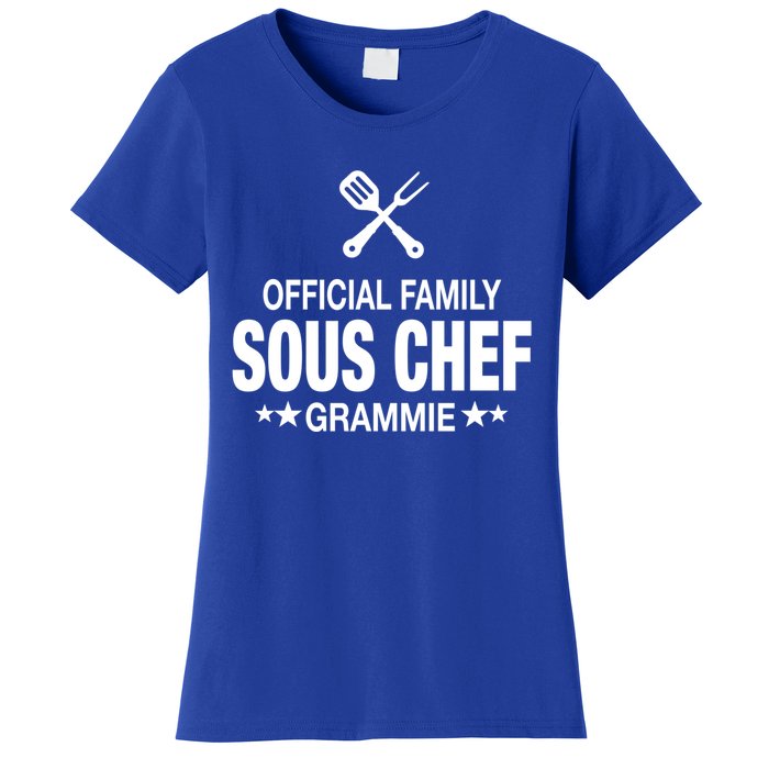 Grammie Family Sous Chef Funny Cooking Grammie Gift Women's T-Shirt