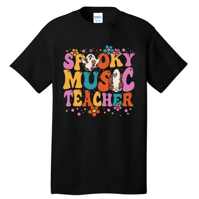 Groovy Faboolous Spooky Music Teacher Halloween Tall T-Shirt