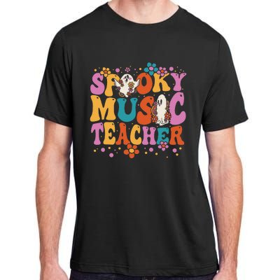 Groovy Faboolous Spooky Music Teacher Halloween Adult ChromaSoft Performance T-Shirt