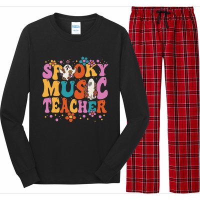 Groovy Faboolous Spooky Music Teacher Halloween Long Sleeve Pajama Set