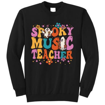 Groovy Faboolous Spooky Music Teacher Halloween Tall Sweatshirt