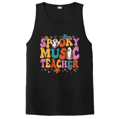 Groovy Faboolous Spooky Music Teacher Halloween PosiCharge Competitor Tank