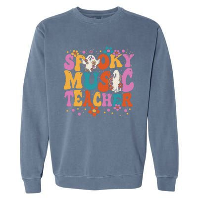 Groovy Faboolous Spooky Music Teacher Halloween Garment-Dyed Sweatshirt