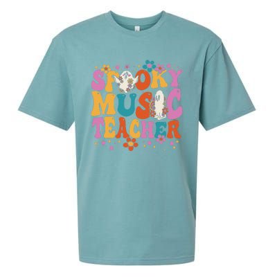 Groovy Faboolous Spooky Music Teacher Halloween Sueded Cloud Jersey T-Shirt