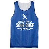 Grandma Family Sous Chef Funny Cooking Grandma Meaningful Gift Mesh Reversible Basketball Jersey Tank