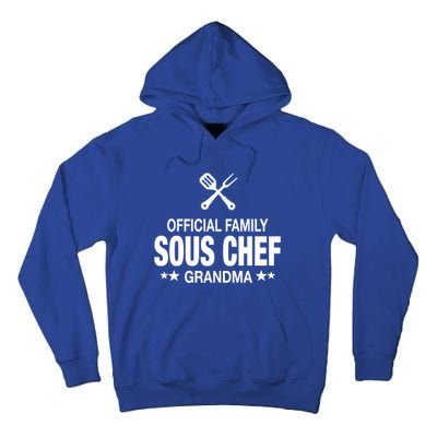 Grandma Family Sous Chef Funny Cooking Grandma Meaningful Gift Tall Hoodie