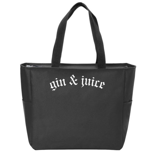 Gothic Fo Shizzle Gin + Juice Gin And Juice Zip Tote Bag