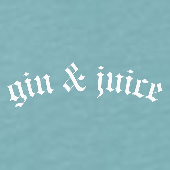 Gothic Fo Shizzle Gin + Juice Gin And Juice Sueded Cloud Jersey T-Shirt