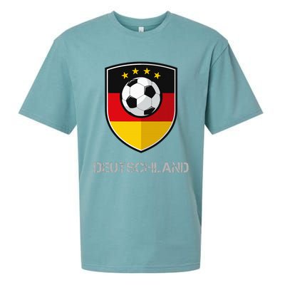 Germany Football Soccer Team Deutschland National Sueded Cloud Jersey T-Shirt