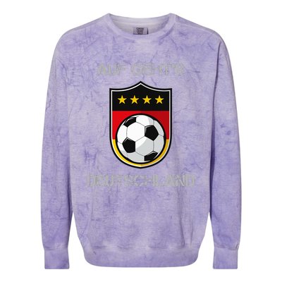 Germany Football Soccer Team Deutschland National Colorblast Crewneck Sweatshirt