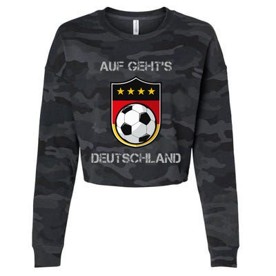 Germany Football Soccer Team Deutschland National Cropped Pullover Crew