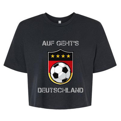 Germany Football Soccer Team Deutschland National Bella+Canvas Jersey Crop Tee