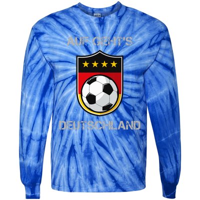 Germany Football Soccer Team Deutschland National Tie-Dye Long Sleeve Shirt