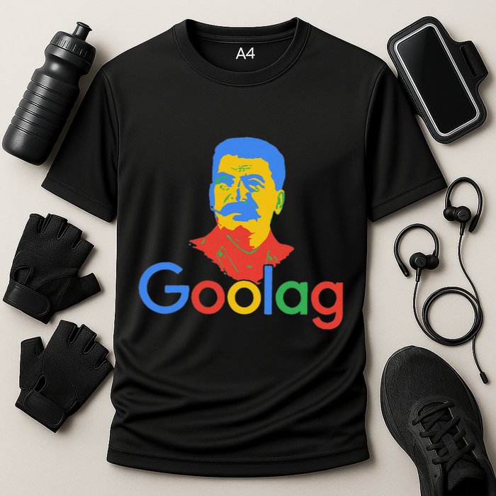 Goolag Funny Soviet Era Political Joke Free Speech Stalin Cooling Performance Crew T-Shirt