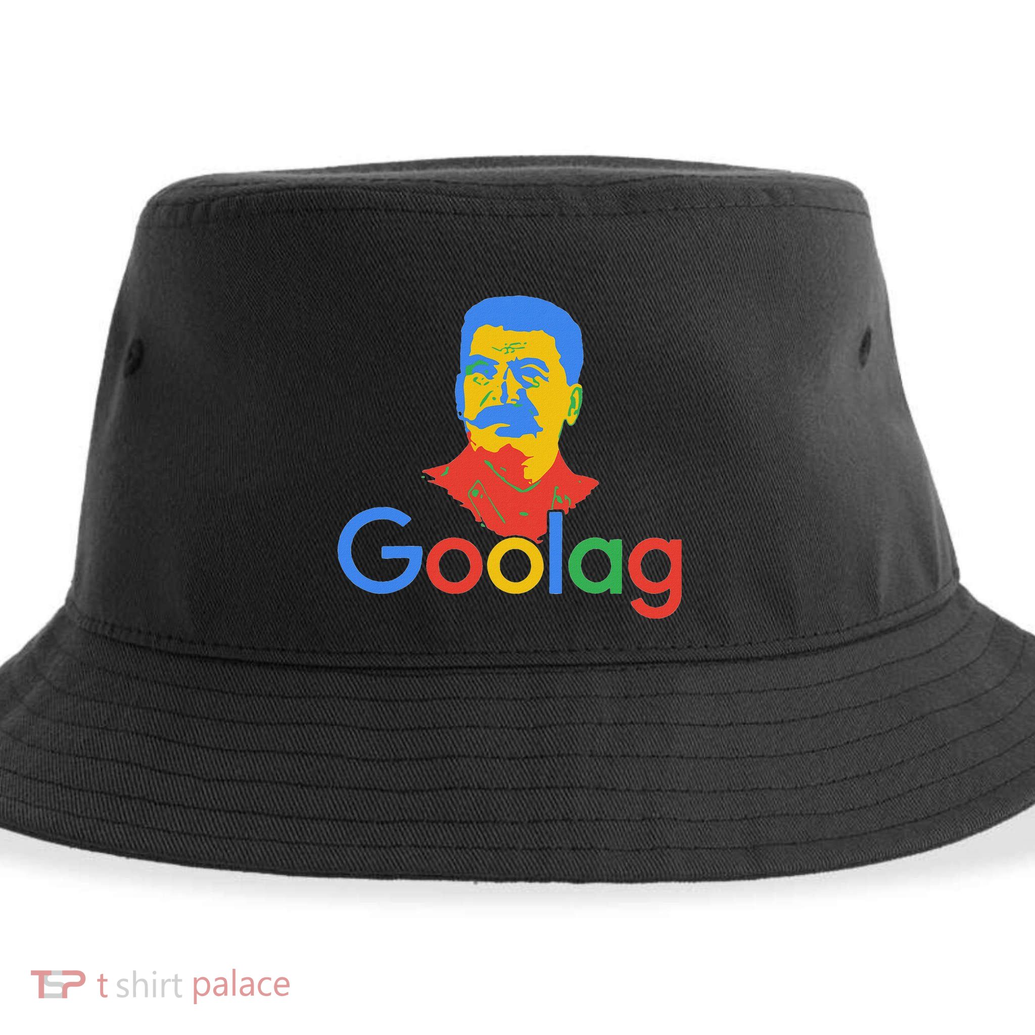 Goolag Funny Soviet Era Political Joke Free Speech Stalin Sustainable Bucket Hat