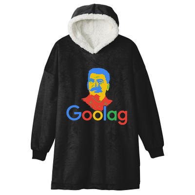 Goolag Funny Soviet Era Political Joke Free Speech Stalin Hooded Wearable Blanket