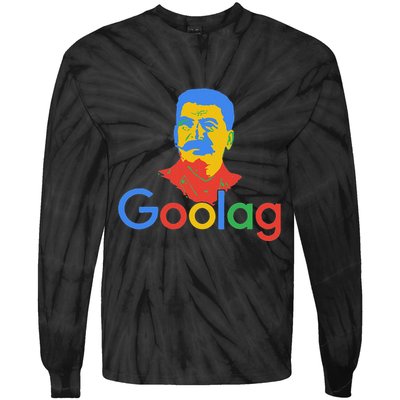 Goolag Funny Soviet Era Political Joke Free Speech Stalin Tie-Dye Long Sleeve Shirt