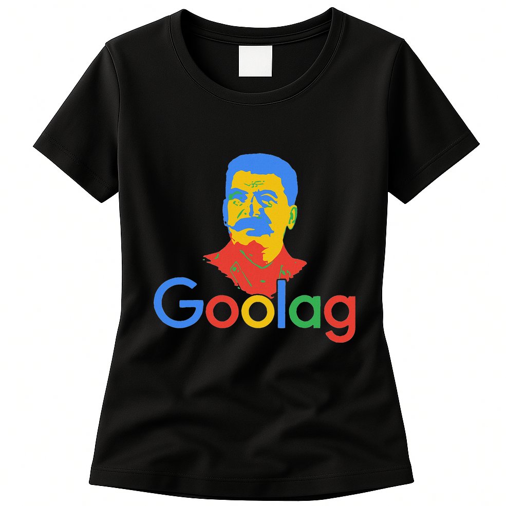 Goolag Funny Soviet Era Political Joke Free Speech Stalin Womens T-Shirt
