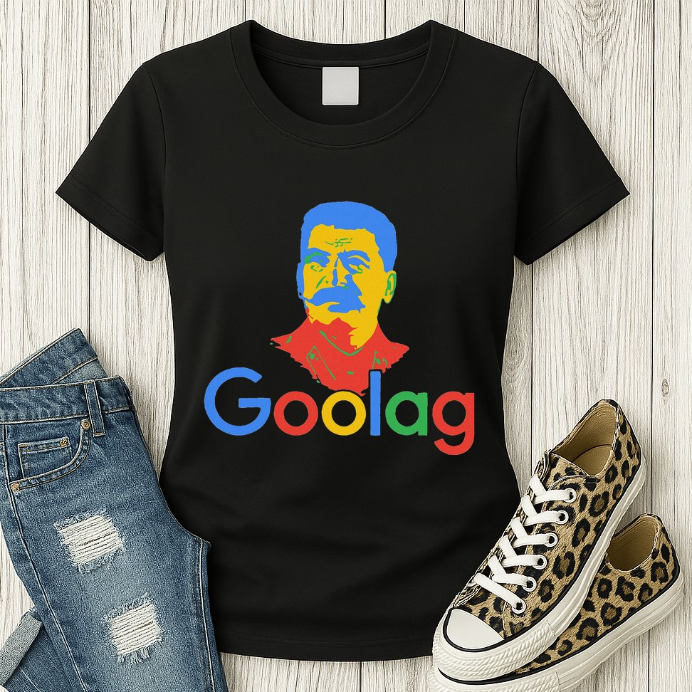 Goolag Funny Soviet Era Political Joke Free Speech Stalin Womens T-Shirt