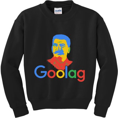 Goolag Funny Soviet Era Political Joke Free Speech Stalin Kids Sweatshirt