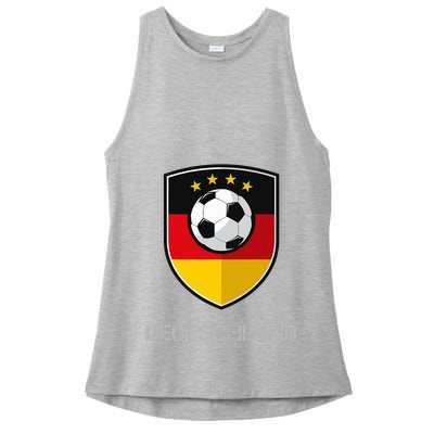 Germany Football Soccer Team Deutschland Ladies PosiCharge Tri-Blend Wicking Tank