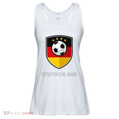 Germany Football Soccer Team Deutschland Ladies Essential Flowy Tank