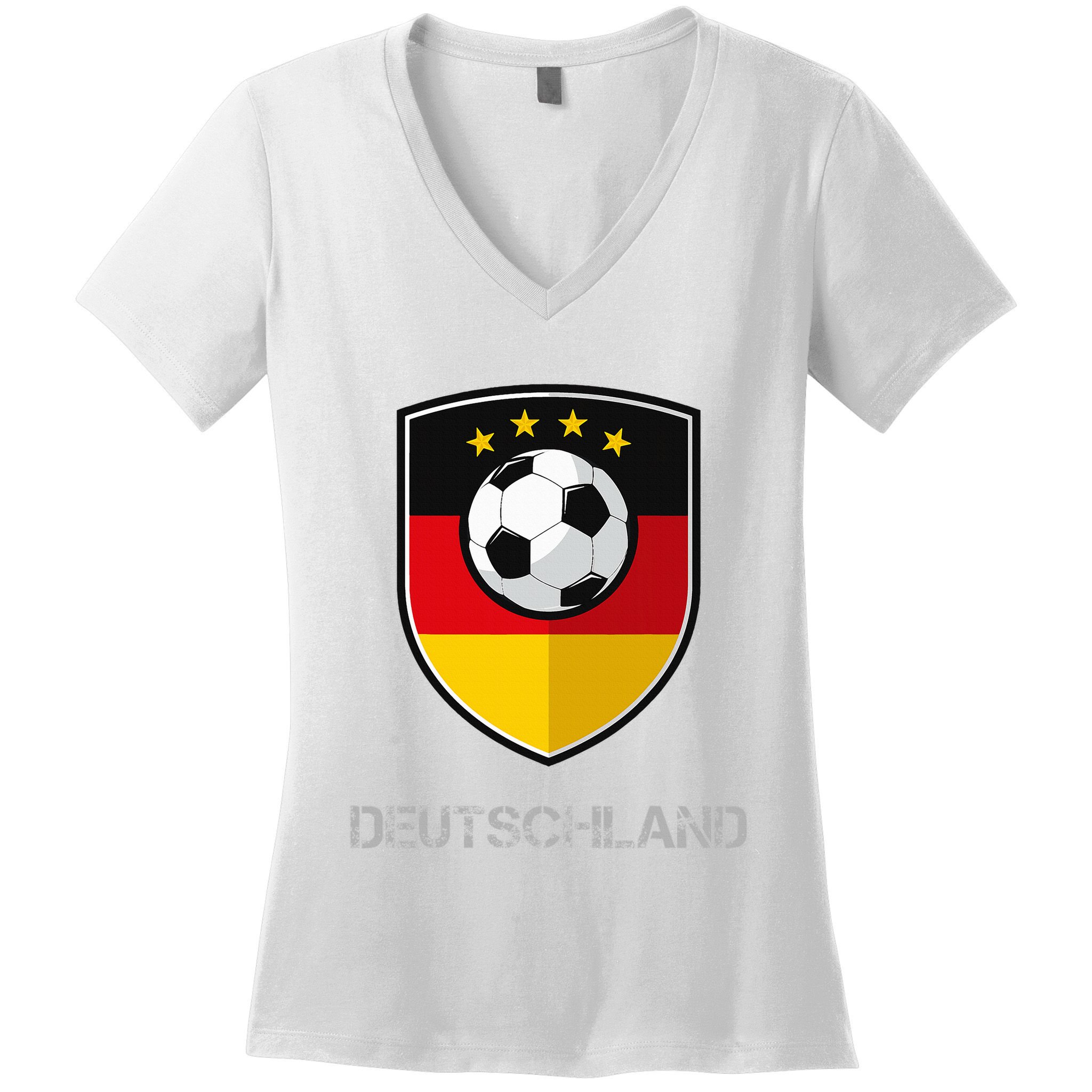 Germany Football Soccer Team Deutschland Women's V-Neck T-Shirt
