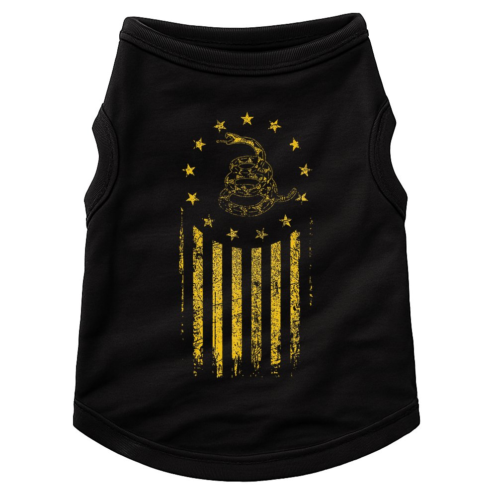 Gadsden Flag Snake Betsy Ross Flag 13 Colonies Vintage Doggie Tank