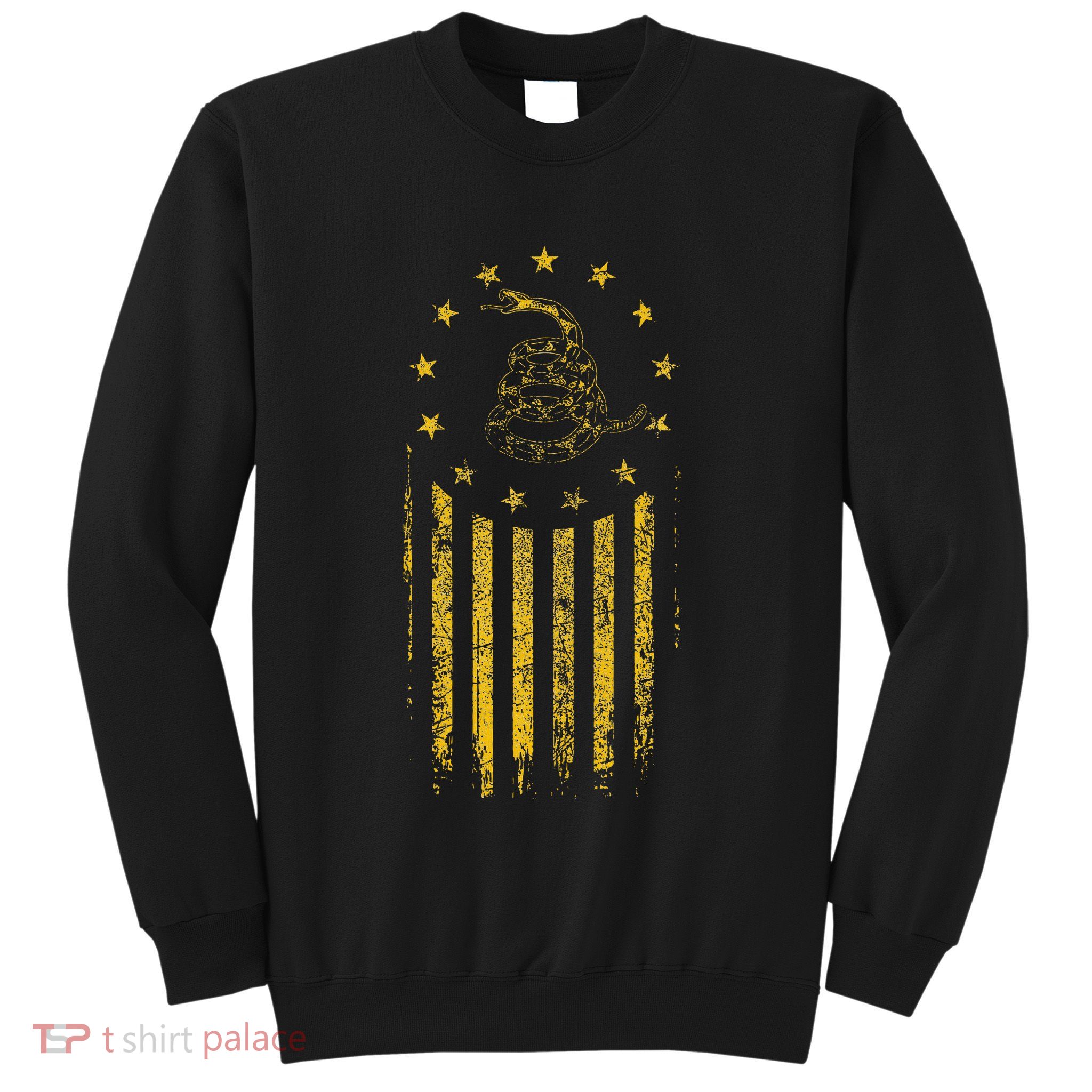 Gadsden Flag Snake Betsy Ross Flag 13 Colonies Vintage Sweatshirt