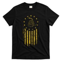 Gadsden Flag Snake Betsy Ross Flag 13 Colonies Vintage T-Shirt