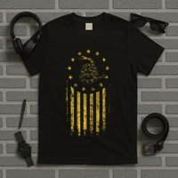 Gadsden Flag Snake Betsy Ross Flag 13 Colonies Vintage T-Shirt