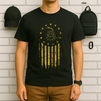 Gadsden Flag Snake Betsy Ross Flag 13 Colonies Vintage T-Shirt