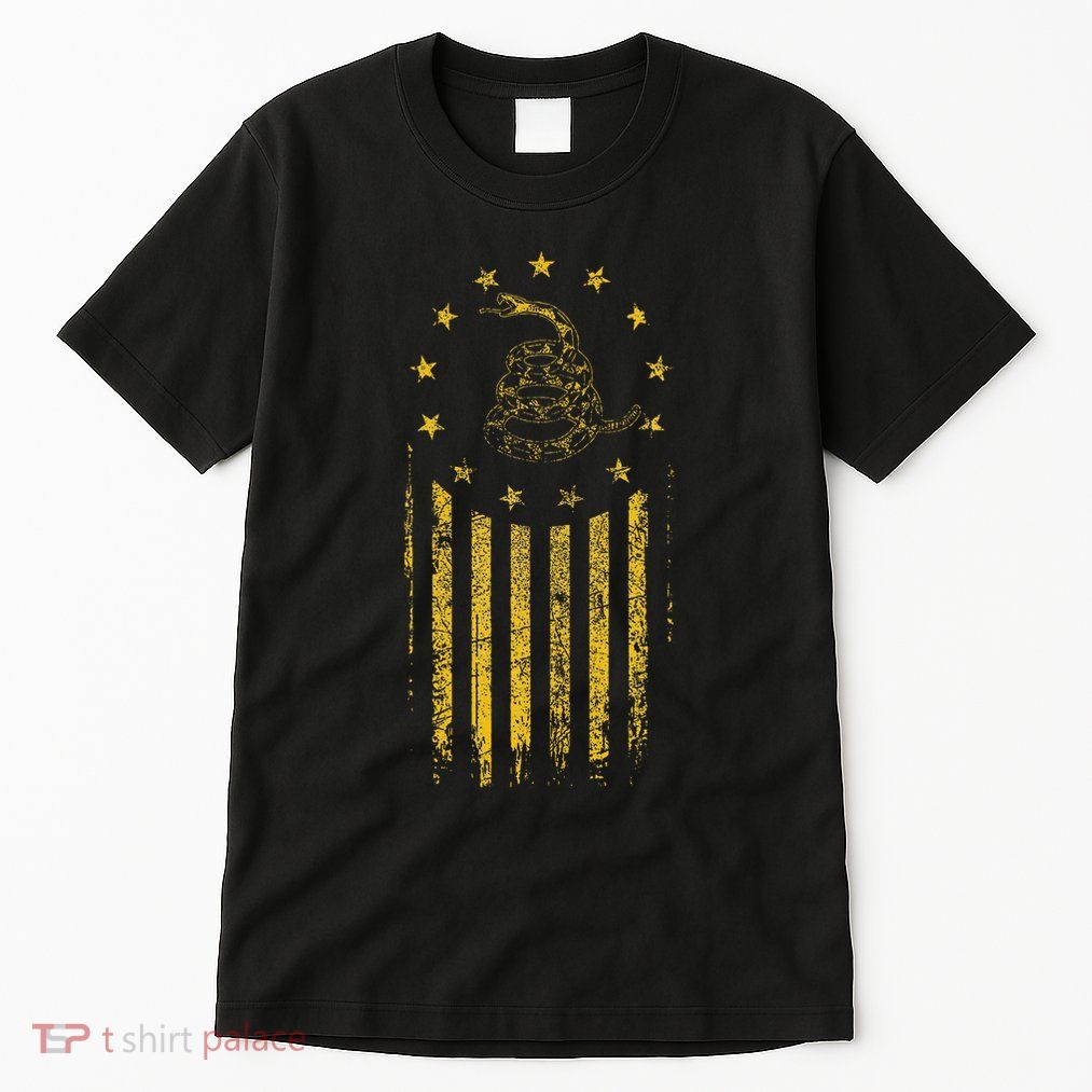 Gadsden Flag Snake Betsy Ross Flag 13 Colonies Vintage Tall T-Shirt