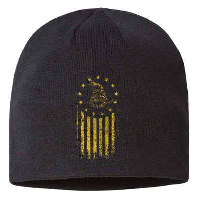 Gadsden Flag Snake Betsy Ross Flag 13 Colonies Vintage Sustainable Beanie