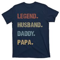 Grandpa Father S Day Legend Husband Dad Papa Vintage Retro T-Shirt