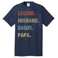 Grandpa Father S Day Legend Husband Dad Papa Vintage Retro Tall T-Shirt