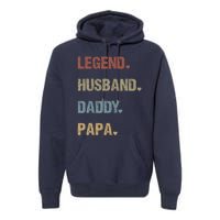 Grandpa Father S Day Legend Husband Dad Papa Vintage Retro Premium Hoodie