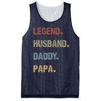 Grandpa Father S Day Legend Husband Dad Papa Vintage Retro Mesh Reversible Basketball Jersey Tank