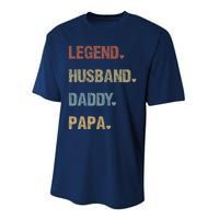 Grandpa Father S Day Legend Husband Dad Papa Vintage Retro Performance Sprint T-Shirt