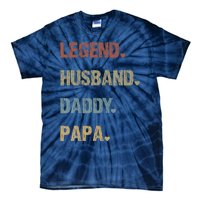 Grandpa Father S Day Legend Husband Dad Papa Vintage Retro Tie-Dye T-Shirt