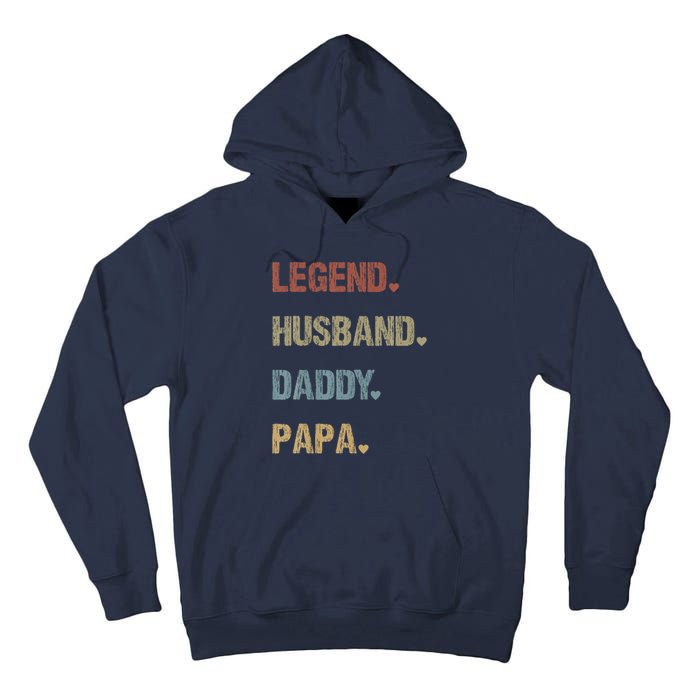 Grandpa Father S Day Legend Husband Dad Papa Vintage Retro Tall Hoodie