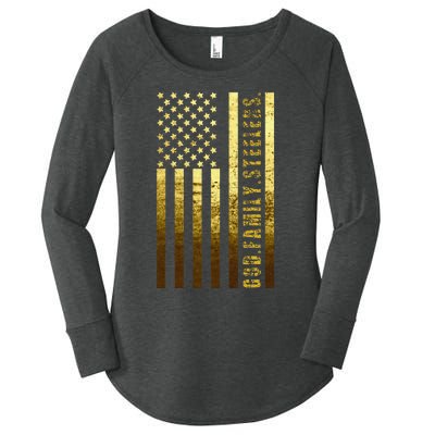 God Family Steelers Pro Us Flag FatherS Day Dad Gift Women's Perfect Tri Tunic Long Sleeve Shirt