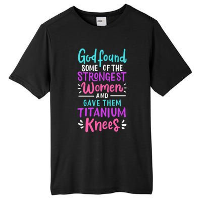 God Found Some Of The Strongest And Gave Them Titanium Cute Gift Tall Fusion ChromaSoft Performance T-Shirt