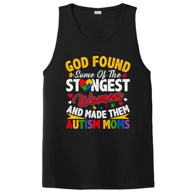 God Found Strongest Women And Made Them Autism Mom PosiCharge Competitor Tank