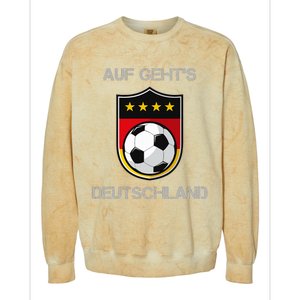 Germany Football Soccer Team Deutschland National Colorblast Crewneck Sweatshirt